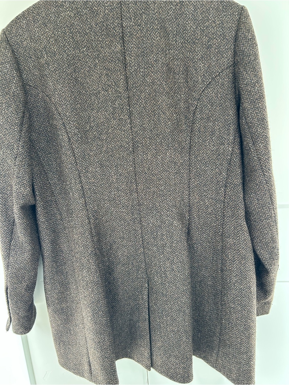 Peruvian Connection Brown Herringbone Wool/Alpaca Blazer - Picture 8 of 11